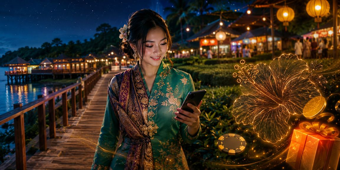 Pemain Sabah bermain casino mudah alih sempena perayaan melalui platform ax1800
